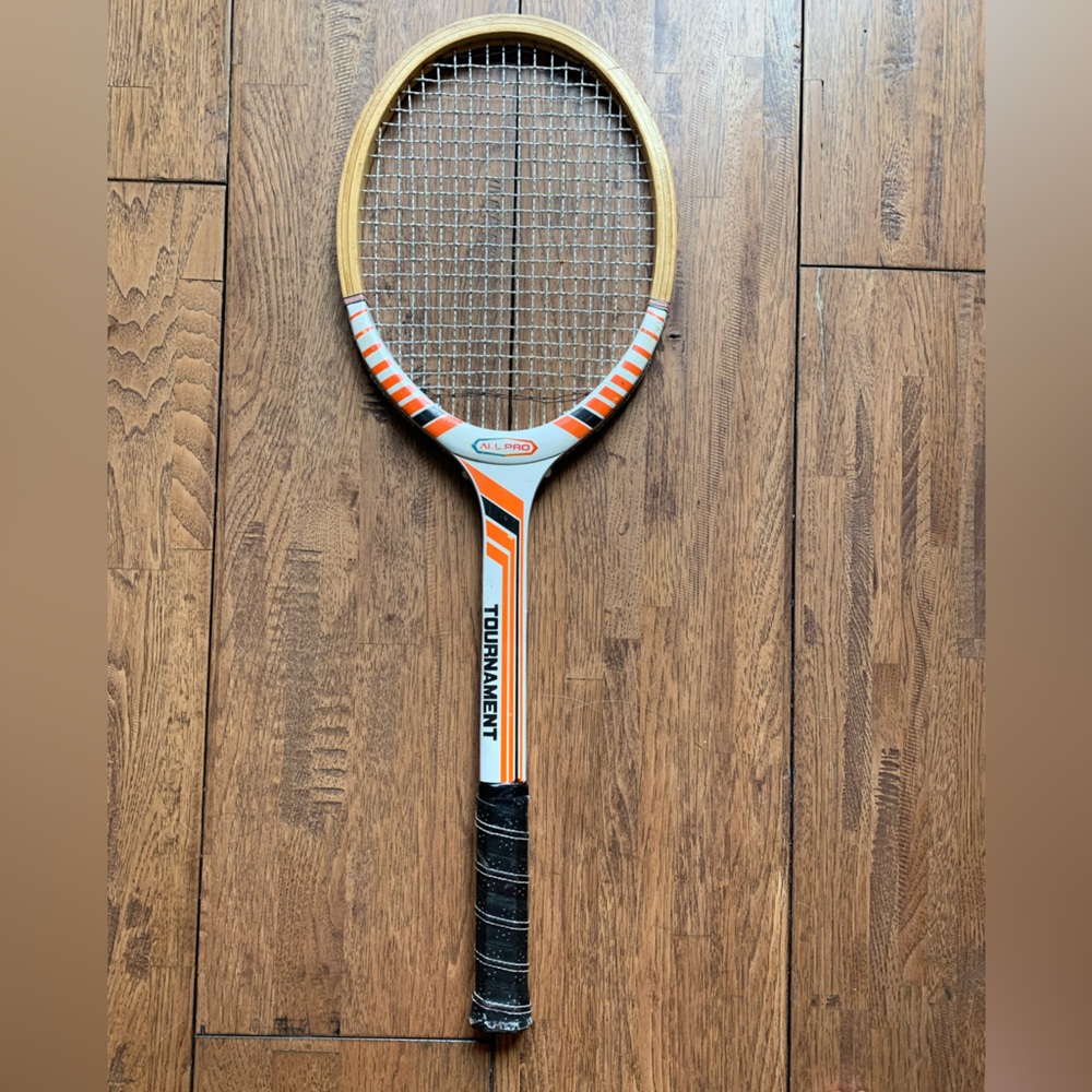 ALL PRO | Vintage Wood Tennis Racquet